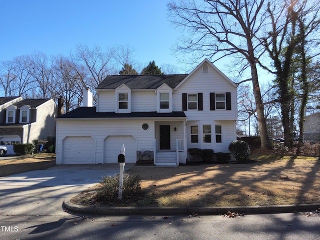 front facade featuring a garage