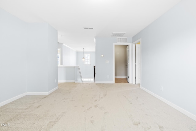 view of carpeted empty room