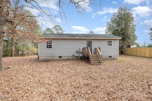 view of back of property