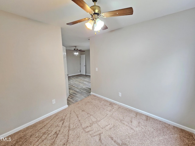 view of carpeted empty room