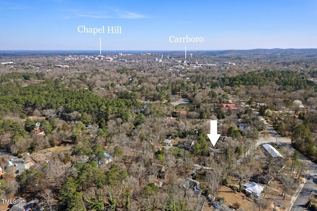 aerial view with a view of trees