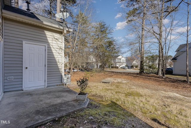 view of yard with a patio