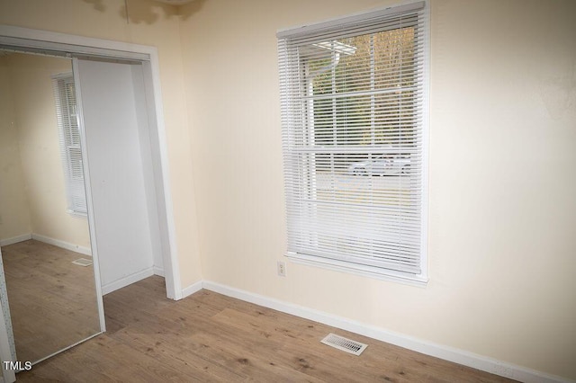 interior space featuring light wood-type flooring