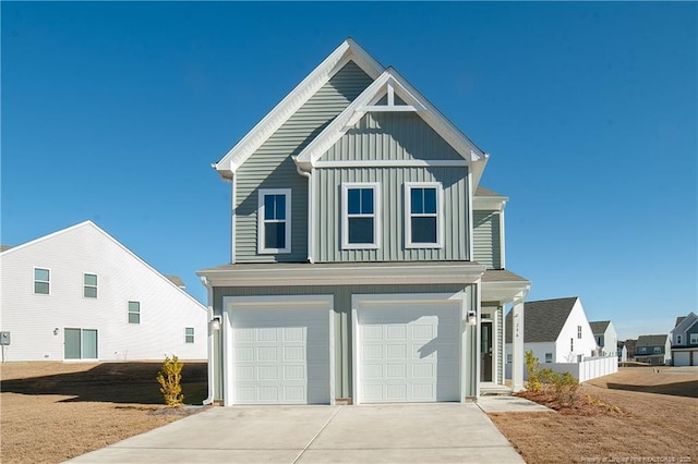 view of front of home featuring a garage