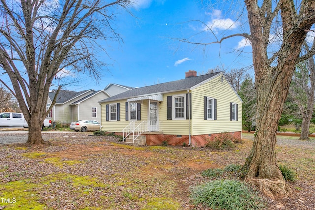 view of ranch-style home