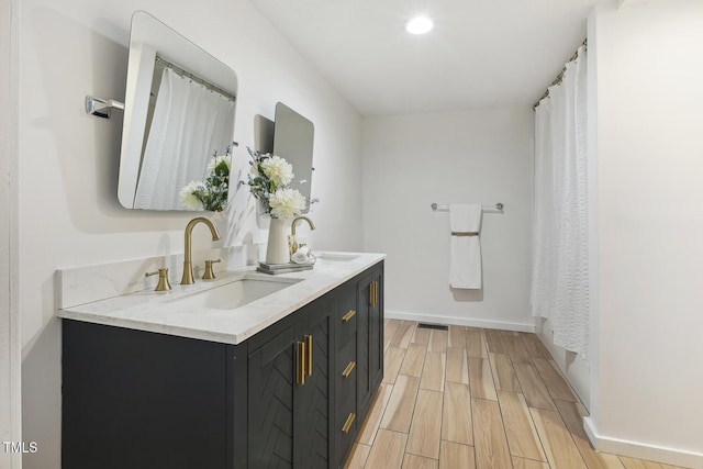 bathroom with vanity