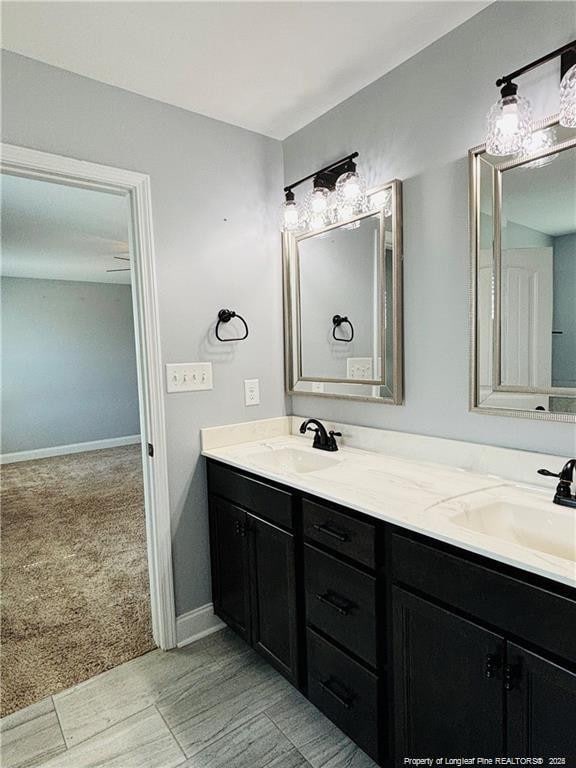 bathroom with vanity