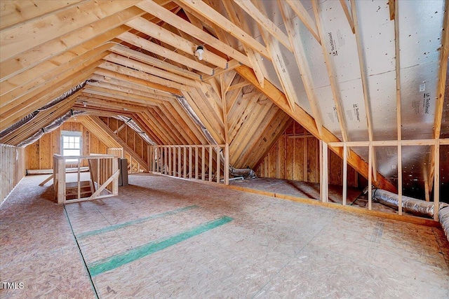 view of attic