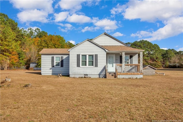 view of front of house with a porch