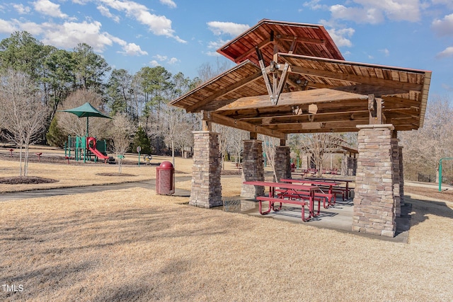 view of home's community with a playground