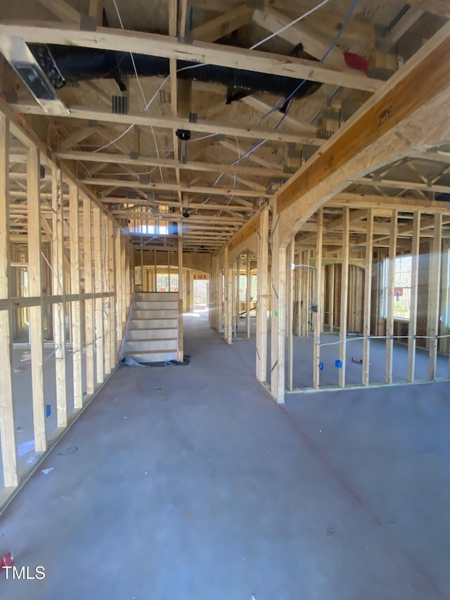 miscellaneous room with concrete floors