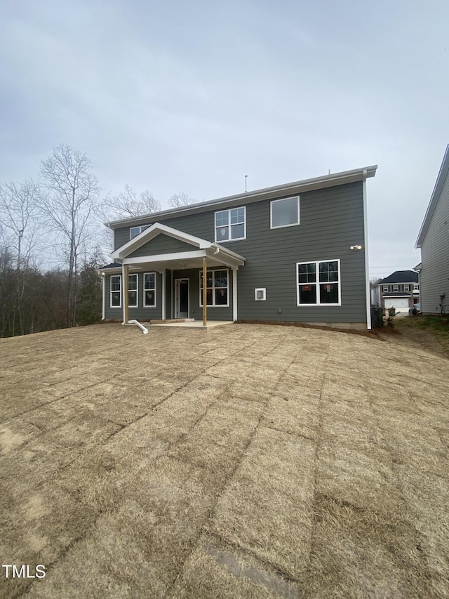 view of rear view of property