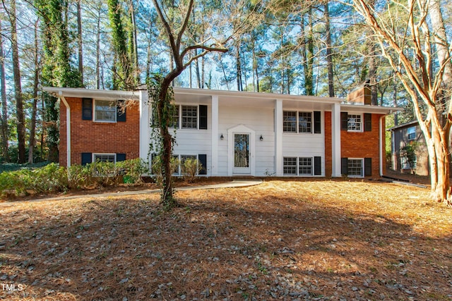 view of split foyer home