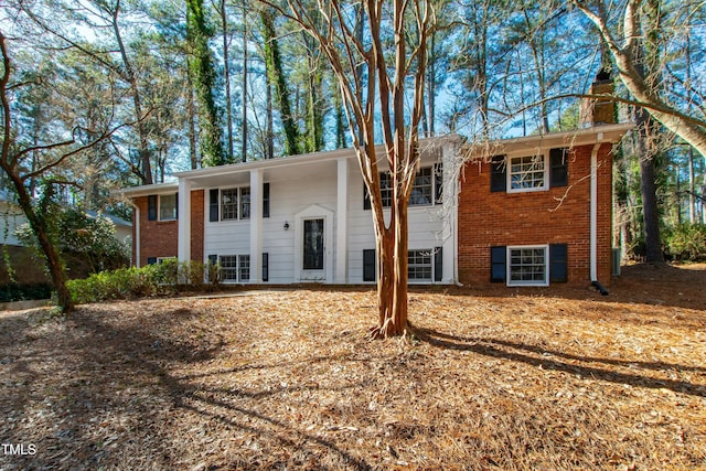 view of split foyer home