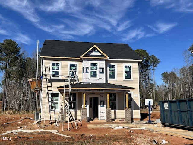 view of front of home featuring a porch