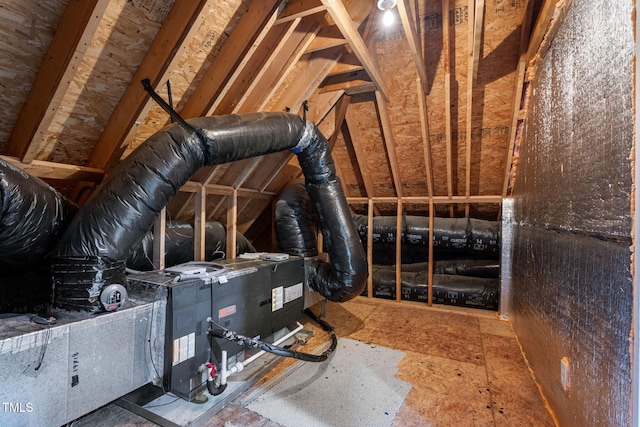 view of attic