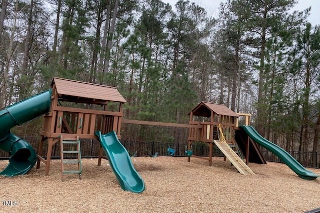 view of jungle gym