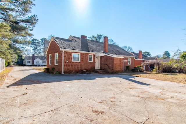 view of rear view of property