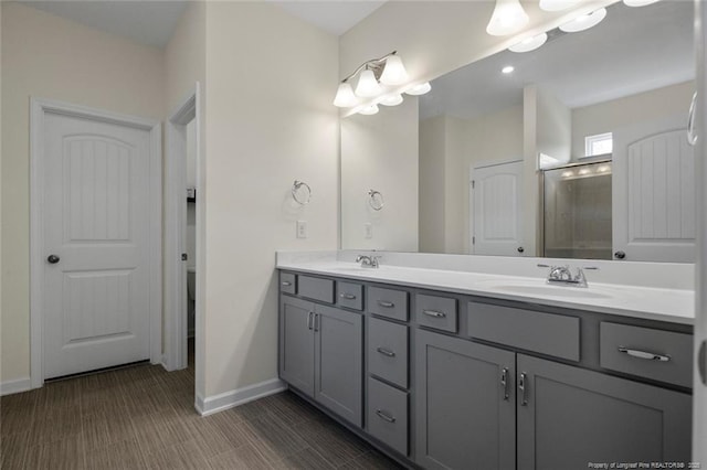 bathroom with vanity