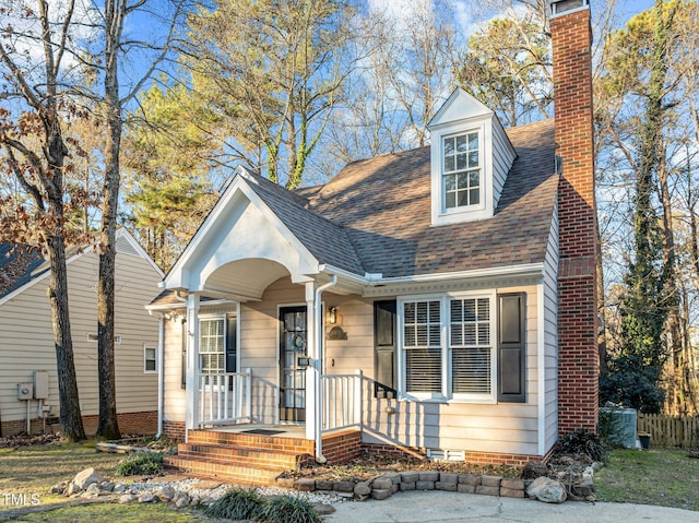 view of cape cod-style house