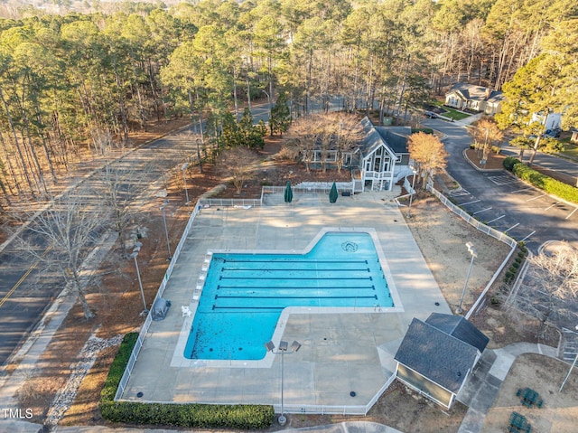 view of pool with a patio