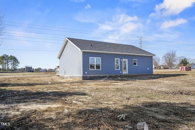 view of rear view of property