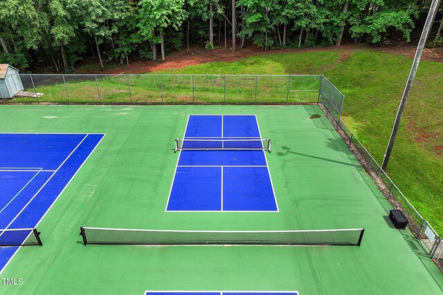 632 Angus Ct, Sanford, NC 27332 - view of tennis court