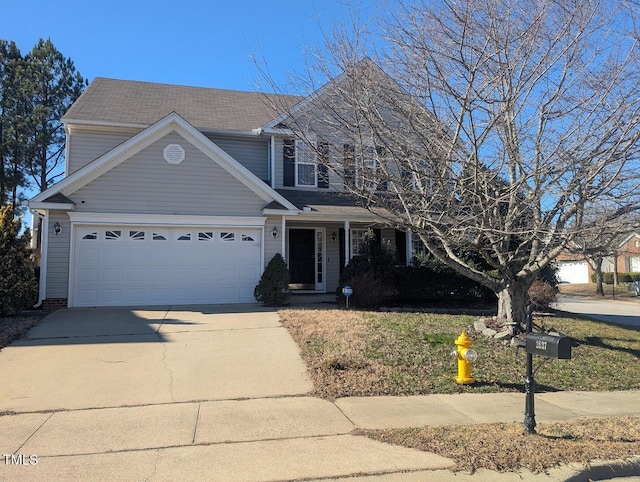 front facade featuring a garage