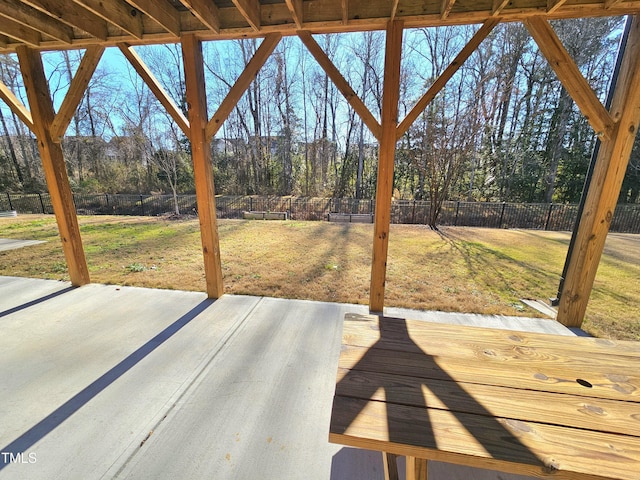 view of patio with a deck