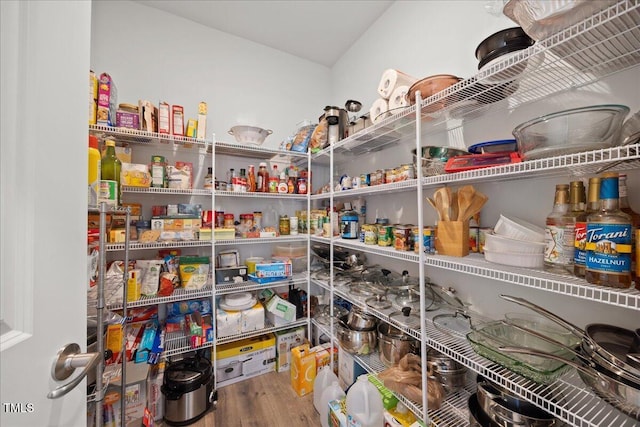 view of pantry