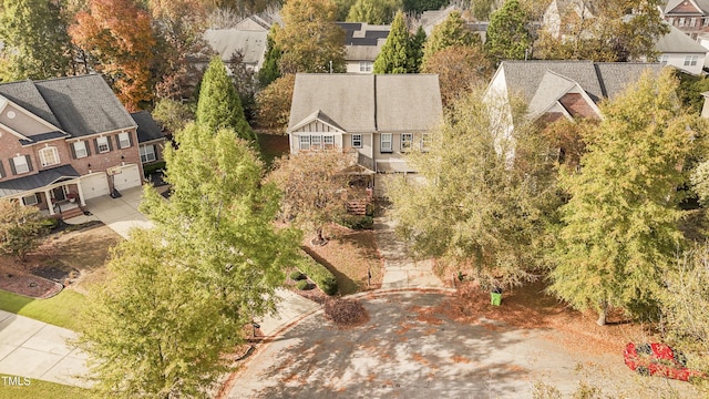 birds eye view of property featuring a residential view