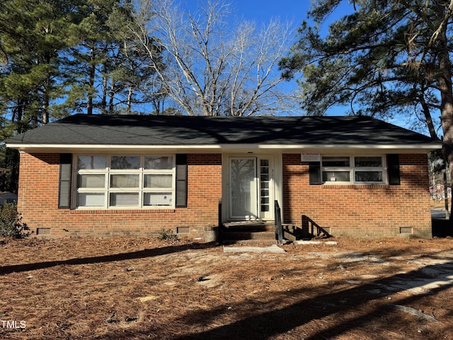 view of ranch-style house