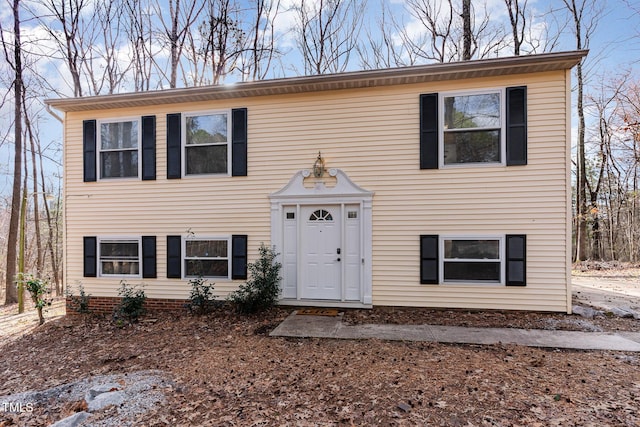 view of front of property