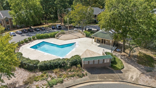 view of pool with a patio