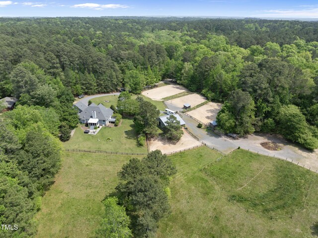 265 Verde Rd, Apex, NC 27523 - aerial overview of property's location with a heavily wooded area