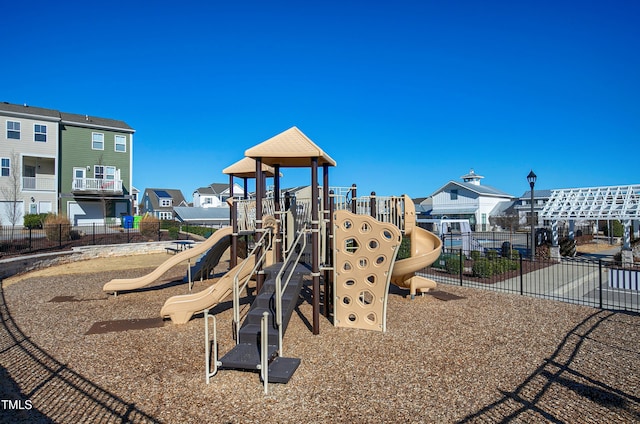 view of jungle gym