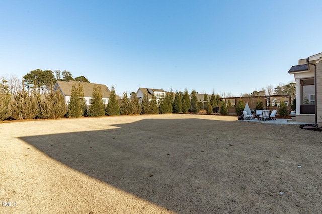 view of yard featuring a patio area