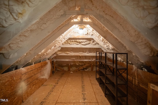 view of attic