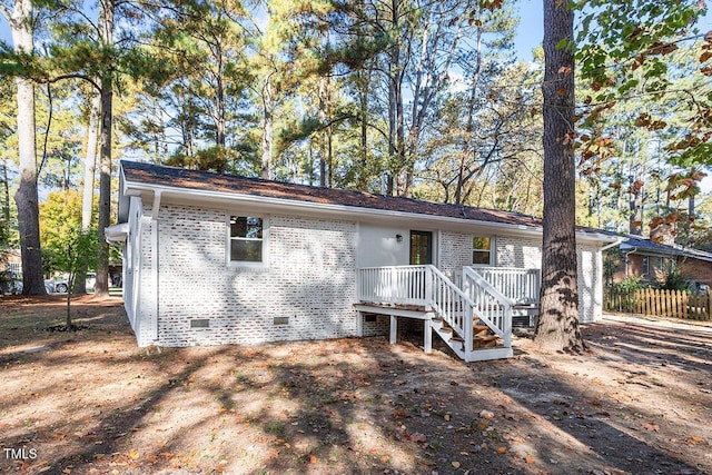 view of back of property