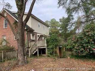 view of rear view of property