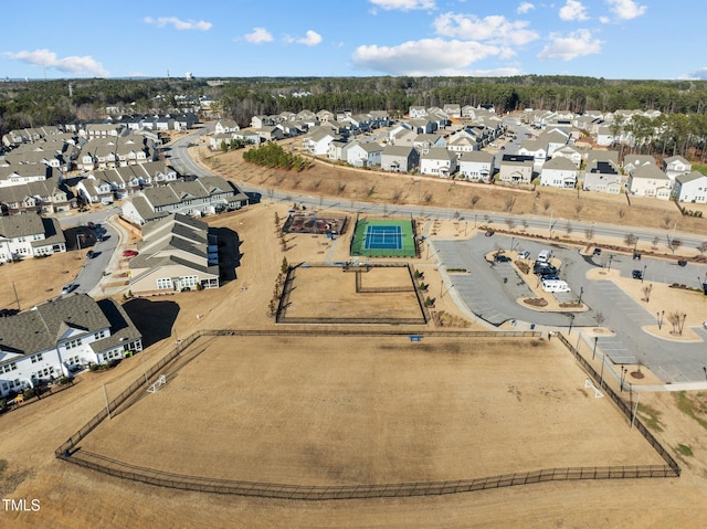 bird's eye view featuring a residential view