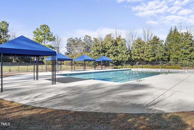 view of pool with a patio