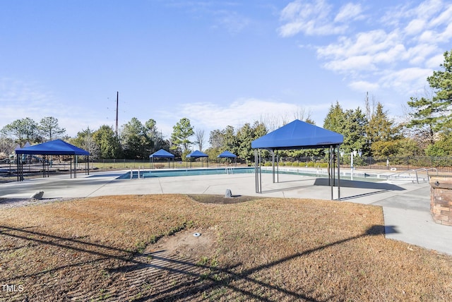 view of pool