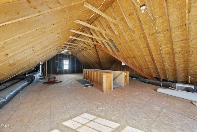 view of attic