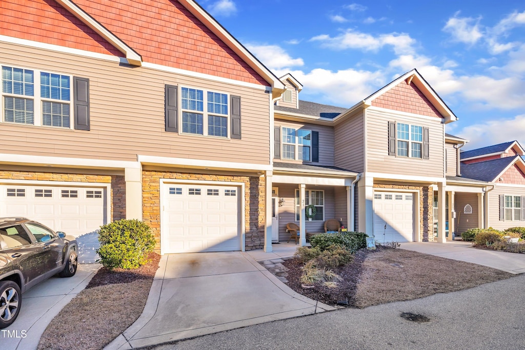 view of front of home featuring a garage