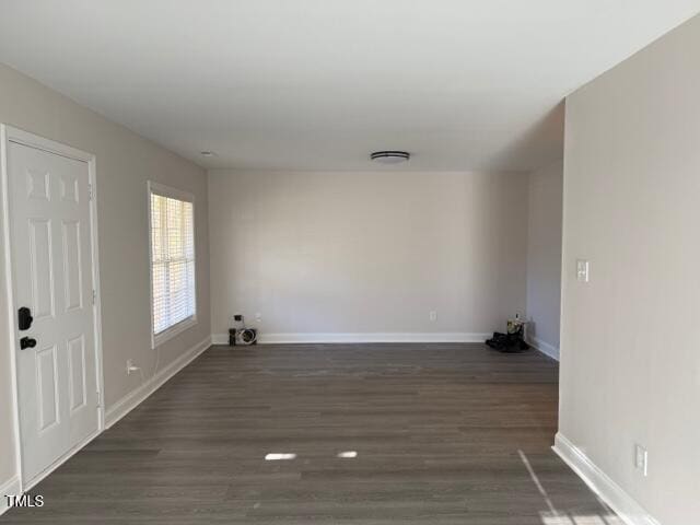 washroom featuring dark wood-type flooring