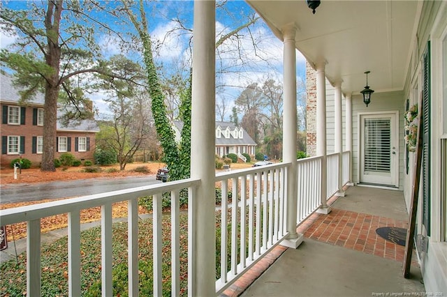 balcony with a porch