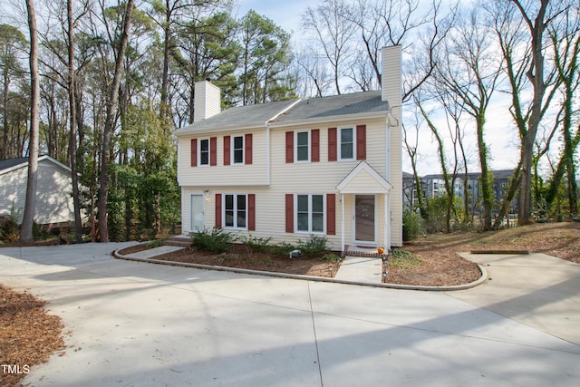 view of colonial inspired home