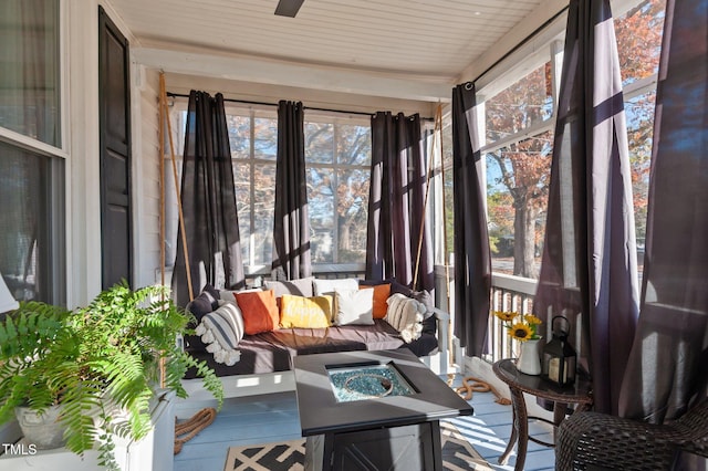 view of sunroom / solarium