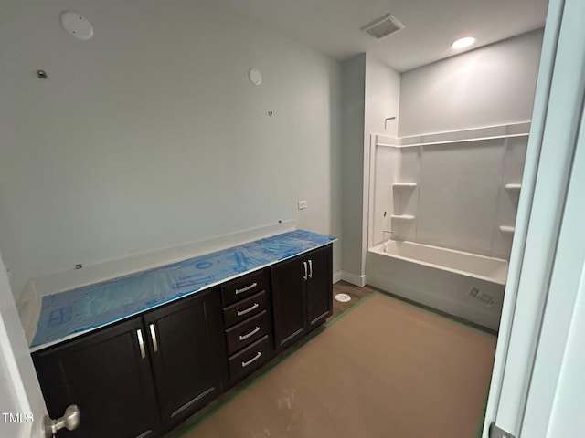 bathroom featuring bathtub / shower combination